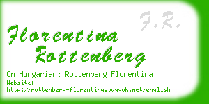 florentina rottenberg business card